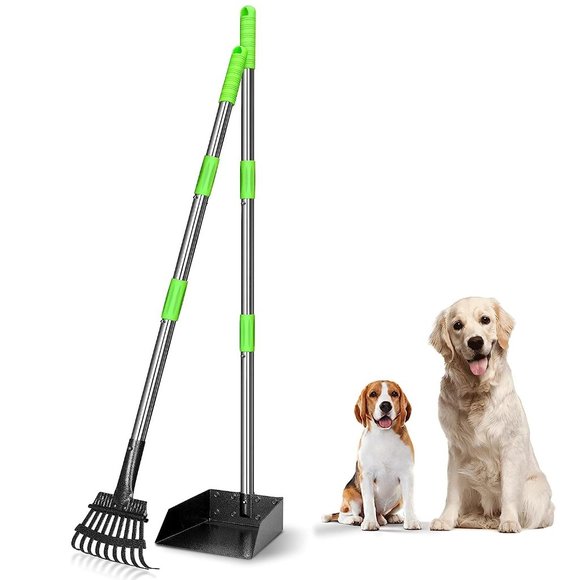 Tooge Dog New Tooge Pooper Scooper Poop Rake Tray Dust Pan Yard